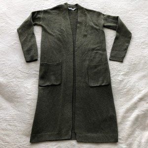 Comfy Long Dark Green Cardigan